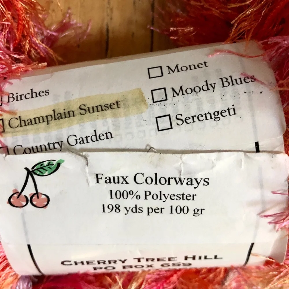 Cherry Tree Hill Faux Fur Eyelash Yarn, 1 skein